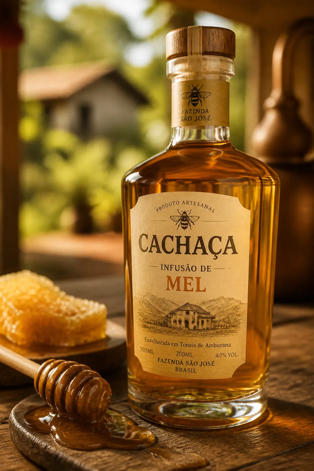 Cachaça Artesanal com Mel